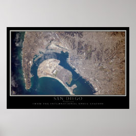 Poster San Diego vu de l'affiche de la Station spatiale