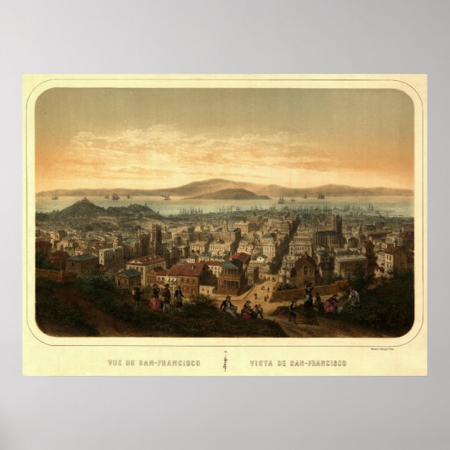 Poster San Francisco, 1860 (Devant)