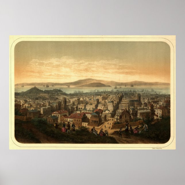 Poster San Francisco, 1860 (Devant)