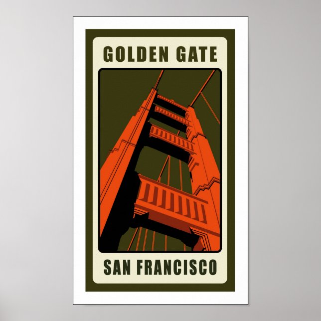 Poster San Francisco, Californie, USA (Devant)