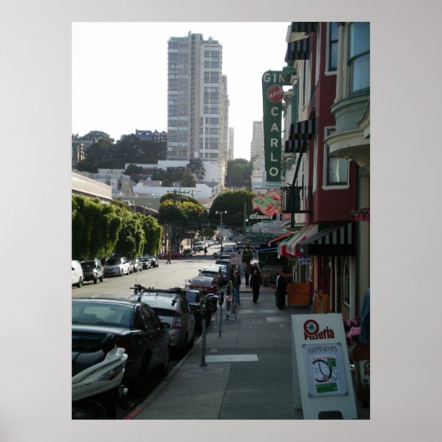 Poster San Francisco North Beach (Devant)