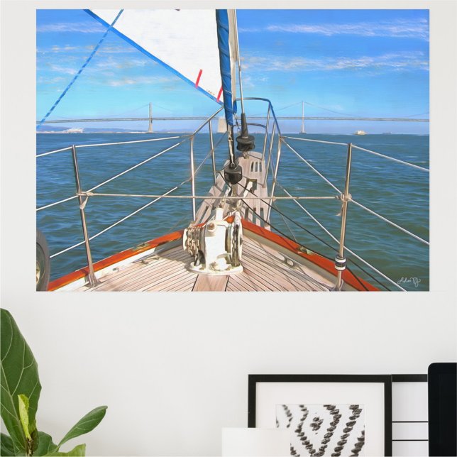 Poster San Francisco Sailing 0869 Art Print (Créateur téléchargé)