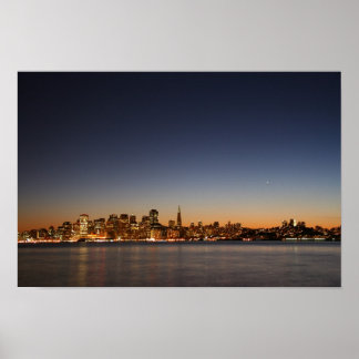 Poster San Francisco Skyline au coucher du soleil