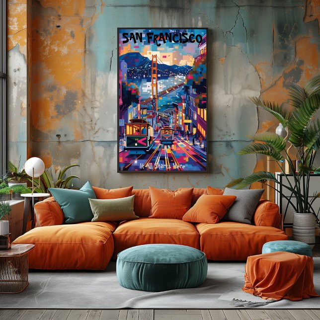 Poster San Francisco: Todo Comienza Aquí. Contemporáneo. (Créateur téléchargé)