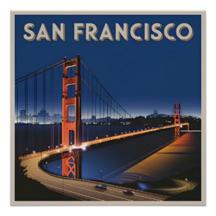 Poster San Francisco USA vintage