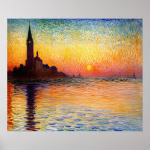 Poster San Giorgio Maggiore à Dusk