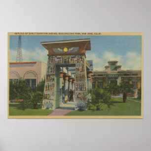 Poster San Jose, CA - reproduction de tombeau égyptien
