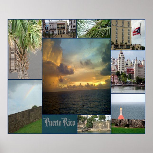 Poster San Juan, Porto Rico (Devant)
