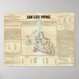 Poster San Luis Potosi, Mexique 2