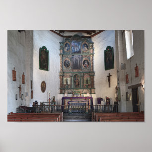 Poster San Miguel Mission Altar, Père Noël Fe