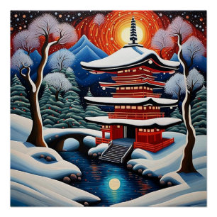 Poster Sanctuaire en hiver 1