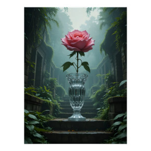 Poster Sanctuaire Rose de cristal