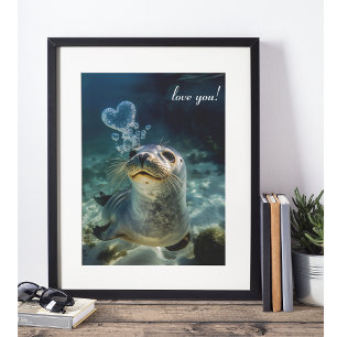 Poster Sanctuaire Sous-Marin Scellé Sur Mesure Avec Un Ba