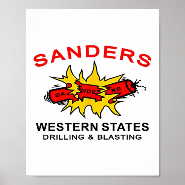 Poster Sanders Construction Logo On Left Chest  (Devant)