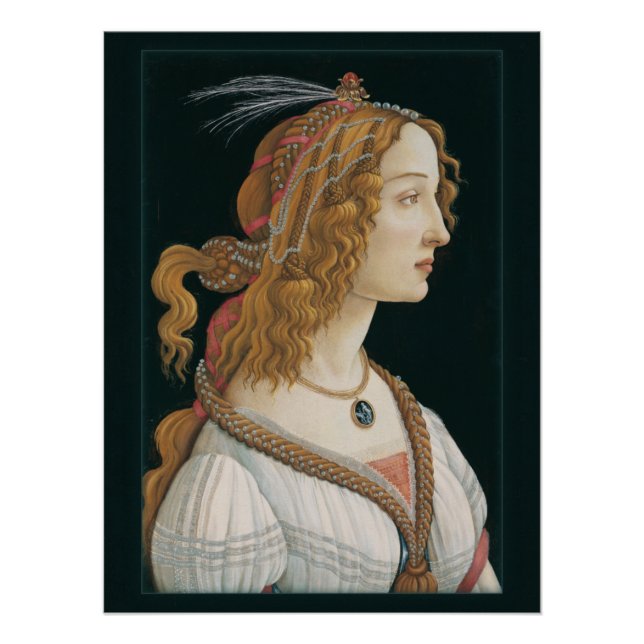 Poster Sandro Botticelli Lady CC0321 New Options (Devant)