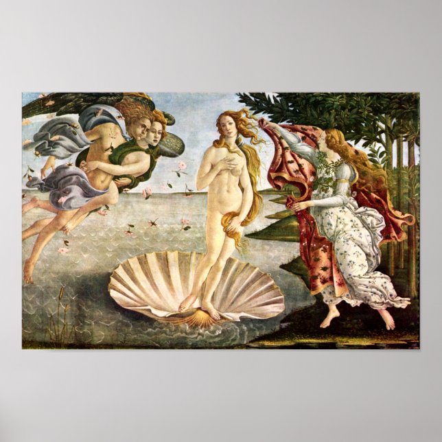 Poster Sandro Botticelli-Naissance de Vénus (Devant)