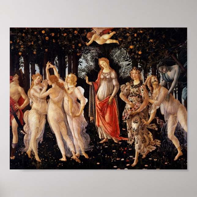 Poster Sandro Botticelli Primavera (Devant)