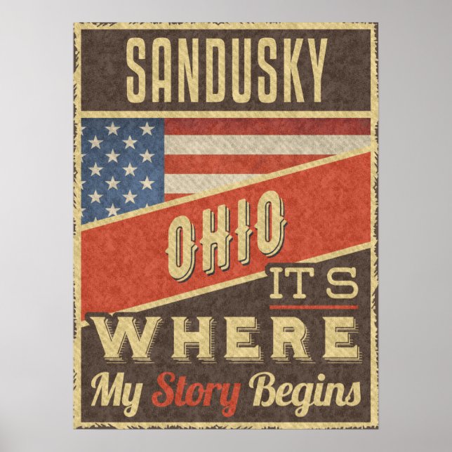 Poster Sandusky Ohio (Devant)