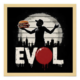 Poster Sandwich de la révolution - Gras Graphique d'art d