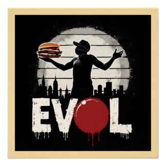 Poster Sandwich de la révolution - Gras Graphique d'art d