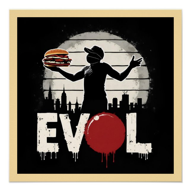 Poster Sandwich de la révolution - Gras Graphique d'art d (Devant)