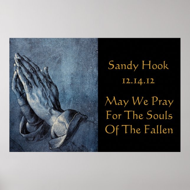 POSTER SANDY HOOK POURRAIT-ON PRIER POUR LES ÂMES DE.... (Devant)