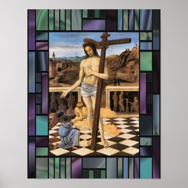 Poster Sang Du Rédempteur Reproduction Religieuse Impress (Devant)