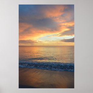 Poster Sanibel Sunset Tropical Florida Island Beach Photo