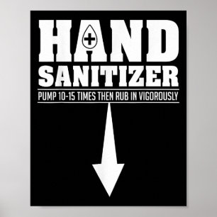 Poster Sanitizer à la main Funny Sarcastique Adulte Humou
