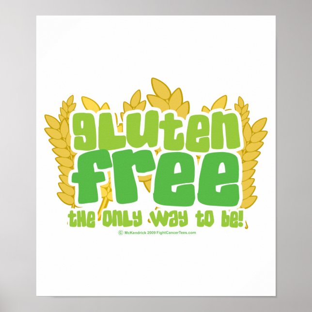 Poster Sans gluten (Devant)