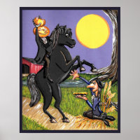 Poster sans tête Horseman Ichabod Crane