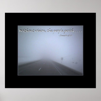 Poster Sans vision, le peuple périt