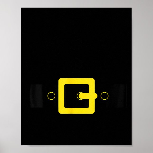 Poster Santa Belt Suit Funny Cute Halloween Christmas Cos (Devant)