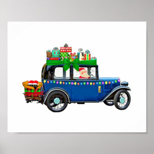 Poster Santa Claus Jalopy