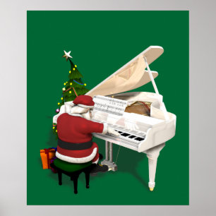 Poster Santa Claus Pianist