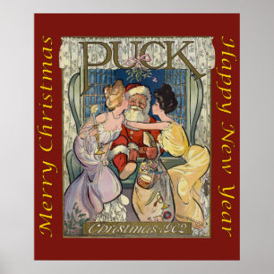 Poster Santa Claus ~ Puck Magazine Couverture ~ 12/03/190