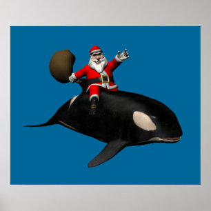 Poster Santa Claus Sur Orca