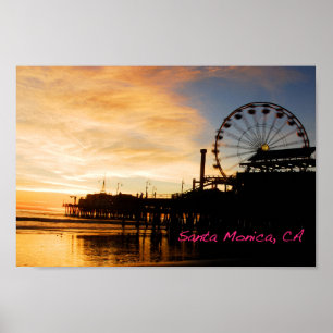 Poster Santa Monica la Californie