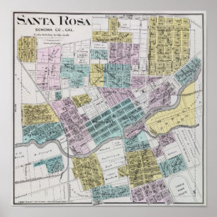 Poster Santa Rosa, la Californie 5