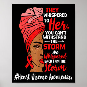 Poster Santé cardiaque femmes noires mélanine maladie car