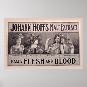 Poster santé de l'extrait de malt