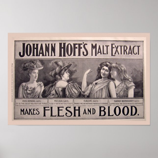 Poster santé de l'extrait de malt (Devant)