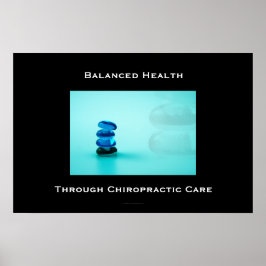 Poster Santé équilibrée grâce aux soins chiropratiques Af