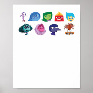 Poster Santé mentale à l'intérieur de 2 autocollants