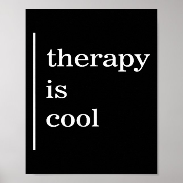 Poster Santé mentale La thérapie S est une sensibilisatio (Devant)