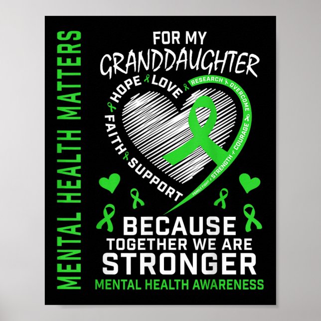 Poster Santé mentale S Grandgirl Mental Health Award (Devant)