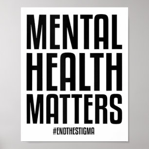 Poster Santé Mentale S Mettre Fin À La Stigmatisation Sen
