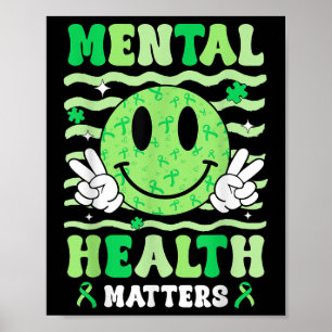 Poster Santé Mentale S Sensibilisation Sourire Visage Hom