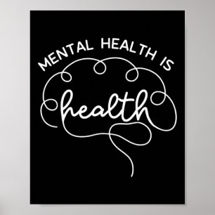 Poster Santé Mentale Santé Maigre Cerveau Santé Mentale U