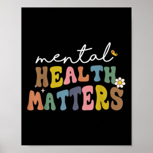 Poster Santé mentale super S Maladie cérébrale humaine Se